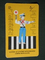 Card calendar, traffic safety council, graphic designer, accident prevention, pioneer, 1976, (5)