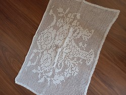 Crocheted curtain 42x65 cm