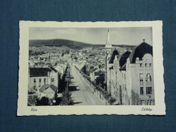 Postcard, Pécs, Indóház square, street view, detail