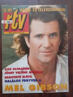 Színes RTV tévé újság 1998. augusztus 3-9. Címlapon Mel Gibson