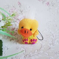 New duck-shaped plush mobile decoration, hanging decoration, bag decoration