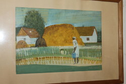 A guaranteed original painting by Ferenc Hézső 329