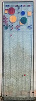 Tiffany Stained Glass Room Divider Door Insert 69x220 cm