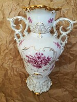 Hollóházi porcelain vase baroque 35 cm