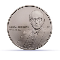 2000 Forint Milton Friedman 2022 Színesfém emlékérem Zárt bontatlan kapszulában