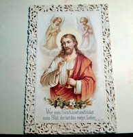 Csipkés szélű imakönyvi SZENTKÉP - Krisztus - 9x5 - Art&Decoration