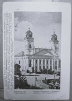 Futott képeslap Erdély visszacsatolása: Debreceni Nagytemplom