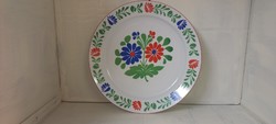 Alföldi porcelain marked wall dish with floral pattern