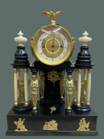Rare and exciting restored antique Empire sculptural fireplace clock-furniture clock-living room clock