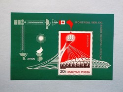 (B) 1976. Olimpia VII. blokk** - Montréal - (Kat.: 350.-)