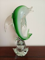 Large Murano glass dolphin