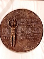 Coming to the 25th anniversary of our liberation ...... Large bronze plaque 1969 k.I. Signo