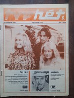 TVR-Hét tévé újság 1991. február 4-10. Címlapon a Dallas sorozat szereplői