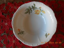 Zsolnay yellow rose pattern side dish / salad bowl