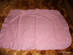 Australian pink ruffled pillowcase, unused size.75 X 48 with ruffles: 90 x 63 cm