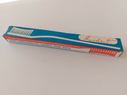 Retro Amondent reklámtárgy régi fogkefe dobozában