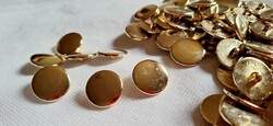 Vintage yellow copper duck button pack