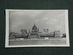 Postcard, Budapest, country house, parliament, skyline detail