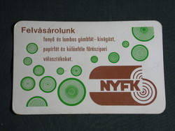Card calendar, nyfk fagazdaság combine, Szombathely, graphic, 1975, (5)