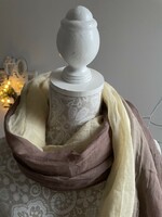 'Samaya' very fine cotton scarf in a pleasant color combination 100x165cm