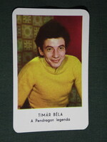 Card calendar, Mokép cinema, actor Béla Timár, 1975, (5)