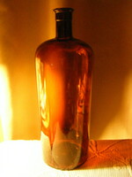 B. J. Prague old apothecary glass bottle 2.5 liters - 34 cm