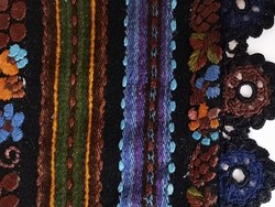 Woven, folk embroidered, Romanian, festive decorative textiles. Woven, embroidery. Ethno, Romanian folk