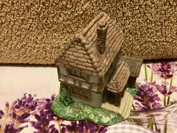 Marked staffordshire porcelain miniature cottage model