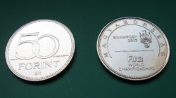 2017 - Fina - World Swimming Championships Hungary - 50 forint circulation coin commemorative version