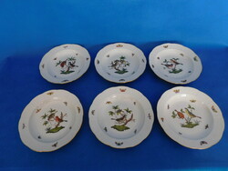 Set of 6 deep plates with Herend Rothschild pattern