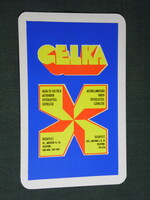 Card calendar, gelka radio, television household appliance service, graphic, 1974, (5)
