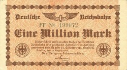 1 millió márka 1923.08.12. aUNC Németország Berlin