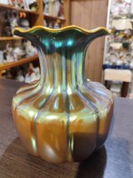 Zsolnay vase with eosin pattern