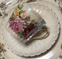 Zsolnay faience rose cup