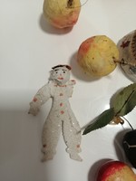 Karácsonyfadísz antik bohóc - sérült sókarton