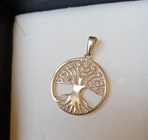 14K stone, beautiful tree of life pendant