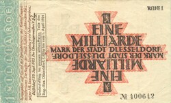 1 billion marks 1924.04.01. Germany düsseldorf reihe i.