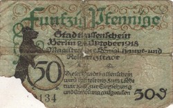 50 pfennige 1919.02.19. Németország Berlin
