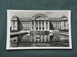 Postcard, Debrecen, Kossuth Lajos University of Science, park, fountain