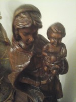 Mary with Jesus wood carving 49 cm