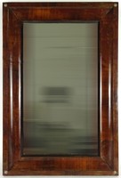 1L155 Antik vastag furnéros biedermeier tükör 80 x 53.5 cm