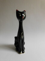 Sziámi macska alakú váza 50-es-60-as évek - 21.5 cm