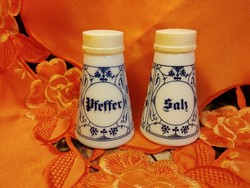 Immortelle mintás német porcelán só és bors szóró
