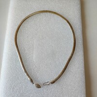 Slightly oxidized silver colored snake chain 41cm