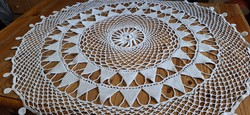Large crocheted lace tablecloth, tablecloth 100 cm