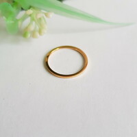 ÚJ, aranyszínű karikagyűrű - USA 5 / EU 49 / Ø15,5mm