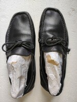 Tommy hilfiger men's genuine leather shoes size 40 moccasins, black