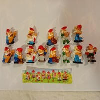 KINDER figurák teljes sorozat / régi törpe sor 1992