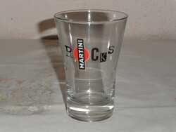 Martini rocks in glass cup