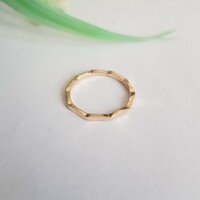 ÚJ, tízszög alakú gyűrű - USA 5,5 / EU 50 / Ø16mm